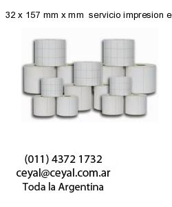 32 x 157 mm x mm  servicio impresion etiquetas termicas