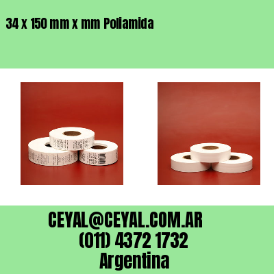 34 x 150 mm x mm Poliamida