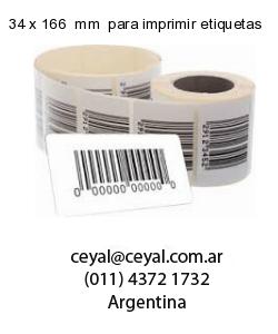 34 x 166  mm  para imprimir etiquetas
