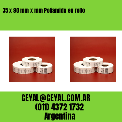 35 x 90 mm x mm Poliamida en rollo
