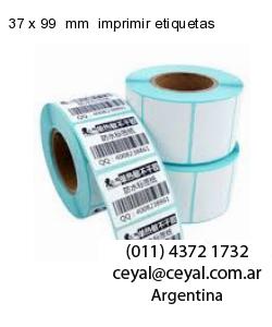 37 x 99  mm  imprimir etiquetas