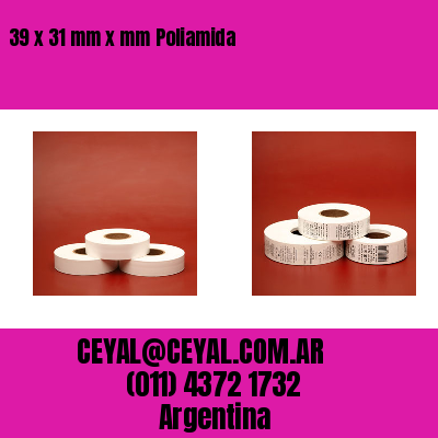 39 x 31 mm x mm Poliamida
