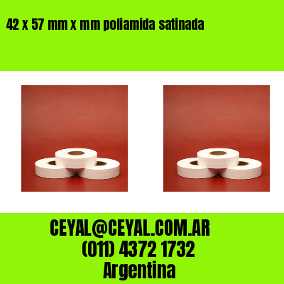 42 x 57 mm x mm poliamida satinada
