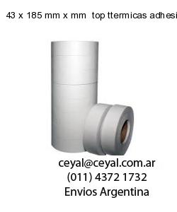 43 x 185 mm x mm  top ttermicas adhesivas