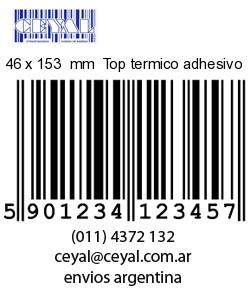 46 x 153  mm  Top termico adhesivo