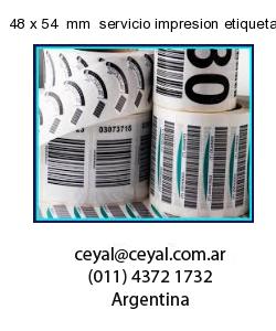 48 x 54  mm  servicio impresion etiquetas opp