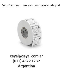 52 x 198  mm  servicio impresion etiquetas termicas
