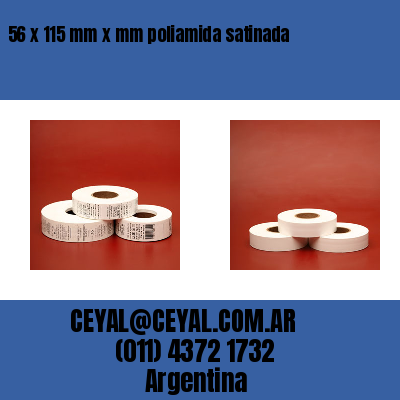 56 x 115 mm x mm poliamida satinada