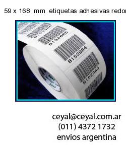 59 x 168  mm  etiquetas adhesivas redondas