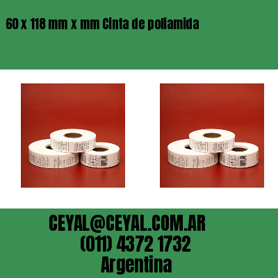 60 x 118 mm x mm Cinta de poliamida