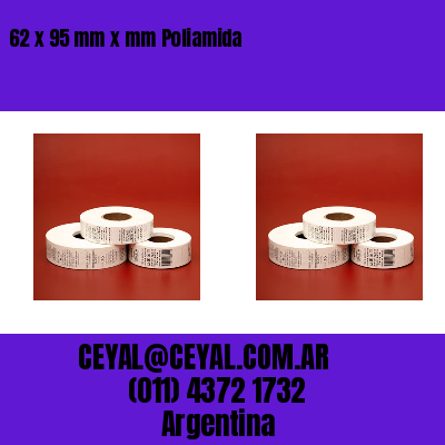 62 x 95 mm x mm Poliamida