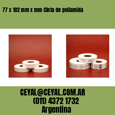 77 x 102 mm x mm Cinta de poliamida