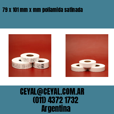 79 x 101 mm x mm poliamida satinada