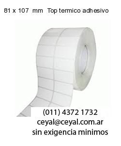 81 x 107  mm  Top termico adhesivo