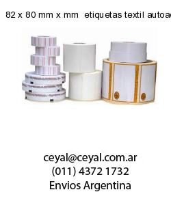 82 x 80 mm x mm  etiquetas textil autoadhesivas