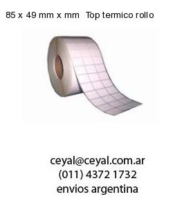 85 x 49 mm x mm  Top termico rollo