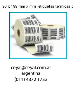90 x 199 mm x mm  etiquetas termicas congelados