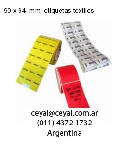 90 x 94  mm  etiquetas textiles