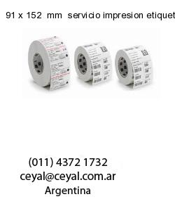 91 x 152  mm  servicio impresion etiquetas opp