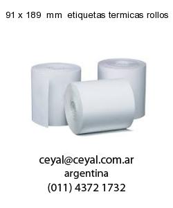 91 x 189  mm  etiquetas termicas rollos