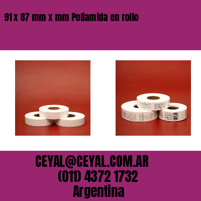 91 x 87 mm x mm Poliamida en rollo