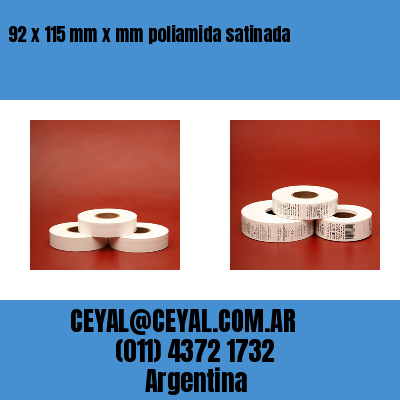 92 x 115 mm x mm poliamida satinada