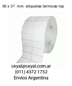95 x 37  mm  etiquetas termicas top