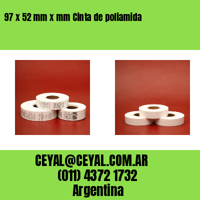 97 x 52 mm x mm Cinta de poliamida