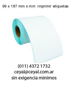 99 x 187 mm x mm  imprimir etiquetas