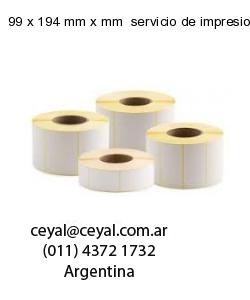 99 x 194 mm x mm  servicio de impresion base de datos