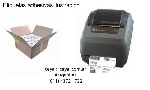 Etiquetas adhesivas ilustracion