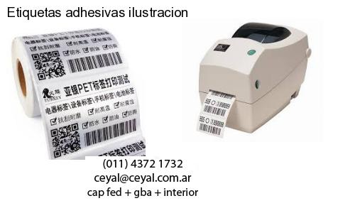 Etiquetas adhesivas ilustracion