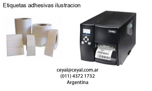 Etiquetas adhesivas ilustracion