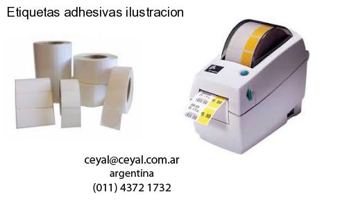 Etiquetas adhesivas ilustracion