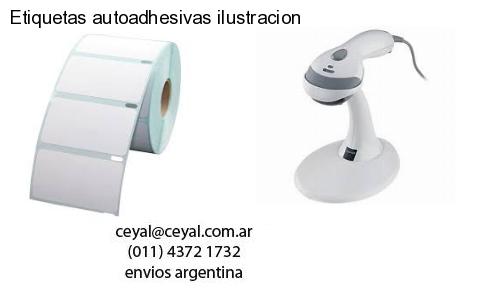 Etiquetas autoadhesivas ilustracion