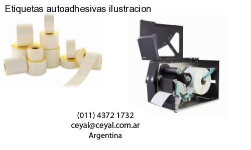 Etiquetas autoadhesivas ilustracion