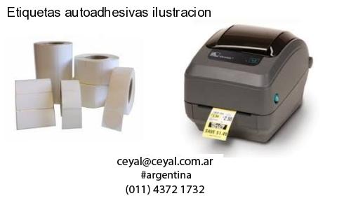 Etiquetas autoadhesivas ilustracion