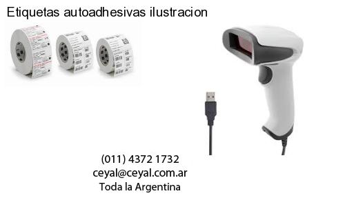 Etiquetas autoadhesivas ilustracion