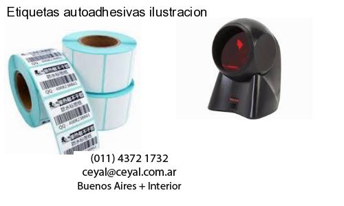 Etiquetas autoadhesivas ilustracion