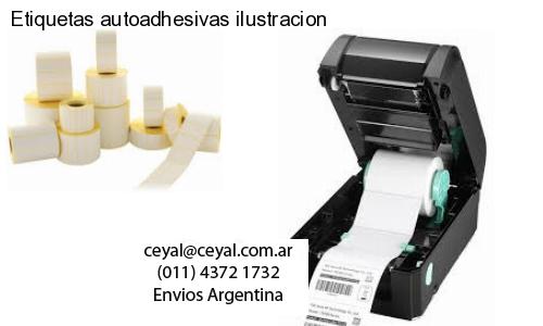 Etiquetas autoadhesivas ilustracion