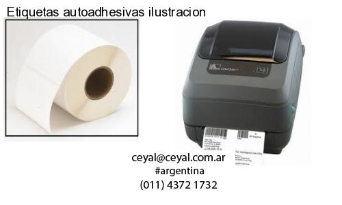 Etiquetas autoadhesivas ilustracion