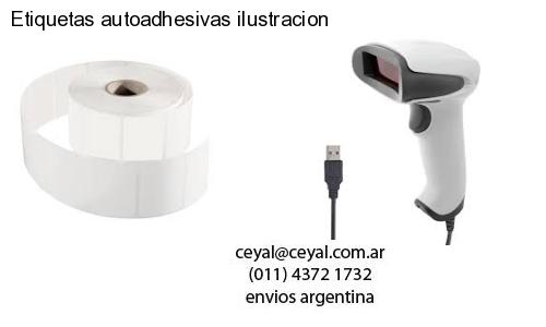 Etiquetas autoadhesivas ilustracion