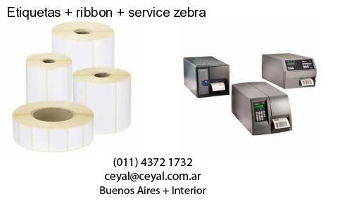 Etiquetas ribbon service zebra