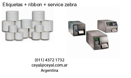Etiquetas ribbon service zebra