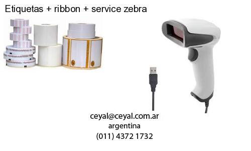 Etiquetas ribbon service zebra