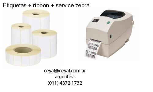 Etiquetas ribbon service zebra