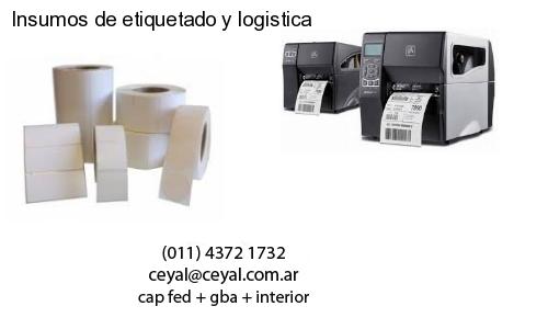 Insumos de etiquetado y logistica