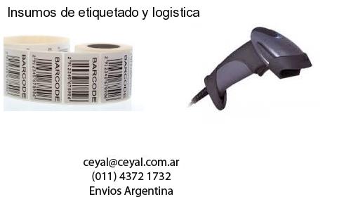 Insumos de etiquetado y logistica