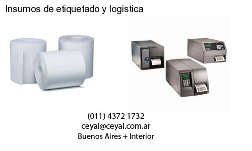 Insumos de etiquetado y logistica