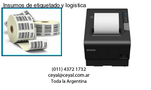 Insumos de etiquetado y logistica